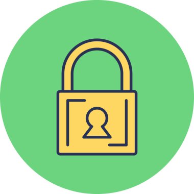 ikon vektör illüstrasyonunu kilitle