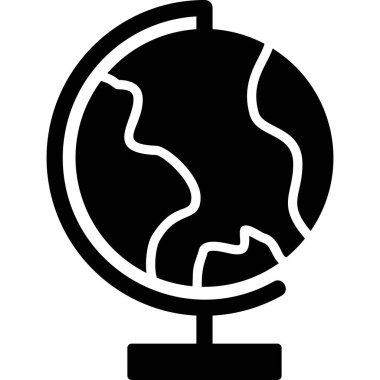 Küre. Web simgesi basit illüstrasyon