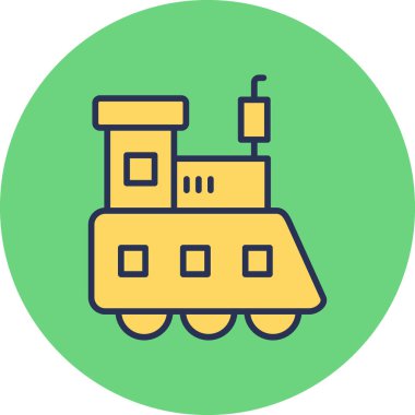 Train toy modern vector icon illustration