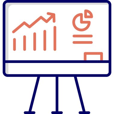 analizler sunum web simgesi basit illüstrasyon 