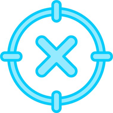 Konsantrasyon yok modern simge, vektör illüstrasyonu