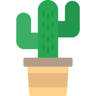 Kaktüs simgesi, modern tasarım illüstrasyonu