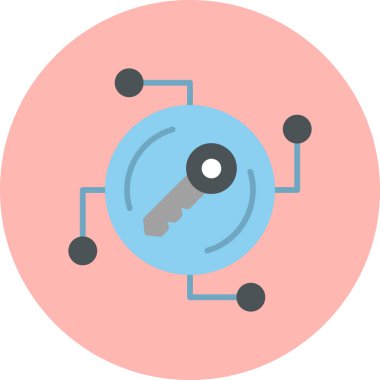 Anahtar. Web simgesi basit illüstrasyon