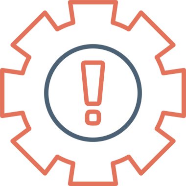 uyarı simgesi vektör illüstrasyonu