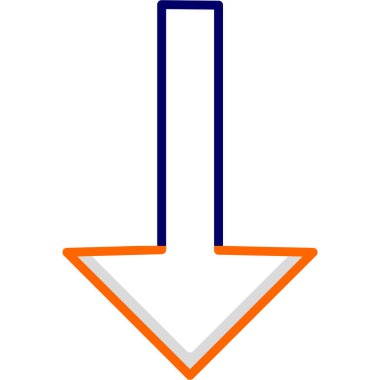 Yön gösteren ok, ağ basit simgesi