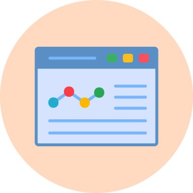 Grafik simgesi vektör illüstrasyonu