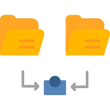veri vektörü düz renk simgesi