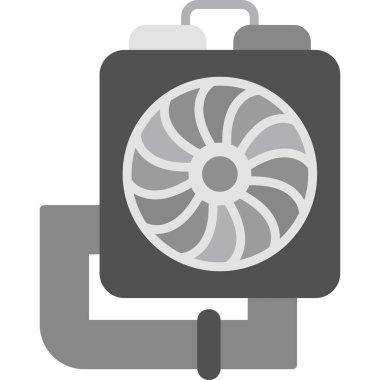 CPU icon, vector illustration simple design