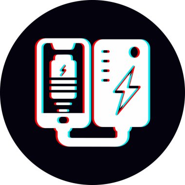 Cep telefonu için taşınabilir pil, akıllı telefon şarj ediliyor 