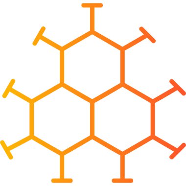 molecule icon. flat illustration of dna vector icons