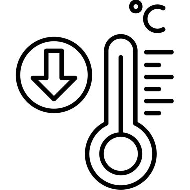 Sıcaklık web simgesi vektör illüstrasyonu