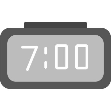 Dijital saat zamanı, akıllı telefon aygıtının dijital illüstrasyonu 