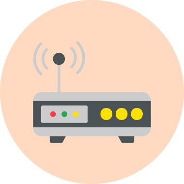 Modem. Web simgesi basit tasarım