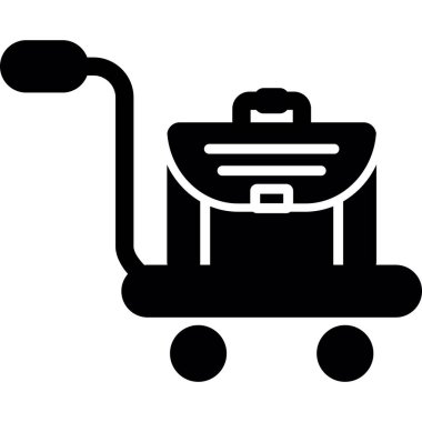 Trolley icon, illustration for web