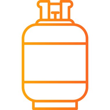 Gaz Silindirinin vektör çizimi