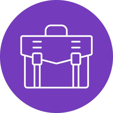 Çanta. Web simgesi basit illüstrasyon