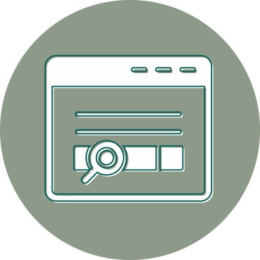 Basit illüstrasyon web simgesi taranıyor