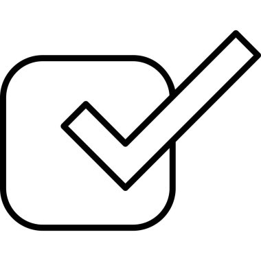 İşaretli simge, modern tasarım illüstrasyonu