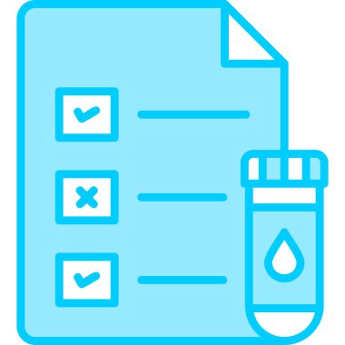 Medical Test Report modern vector icon illustration