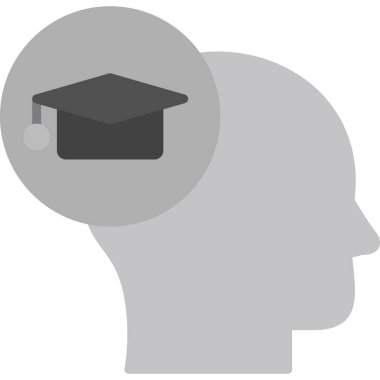 Simge vektör illüstrasyonu öğreniliyor