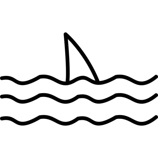 Requin Icône Moderne Illustration Vectorielle — Image vectorielle