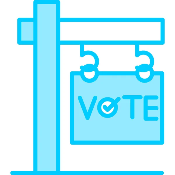 Voting Web Icon Simple Illustration — Stock Vector