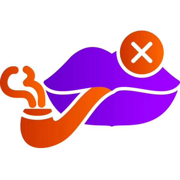 Smoking Modern Vector Icon Illustration — Vettoriale Stock