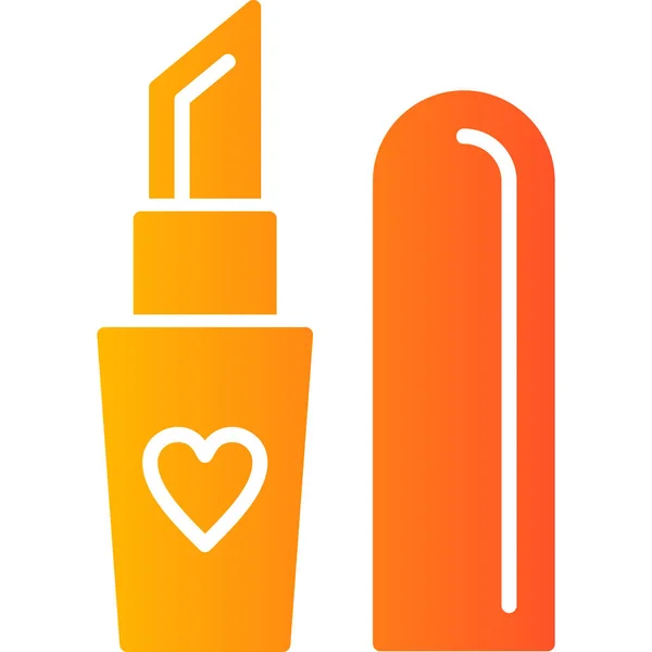 Lippenstift Symbol Vektor Illustration — Stockvektor