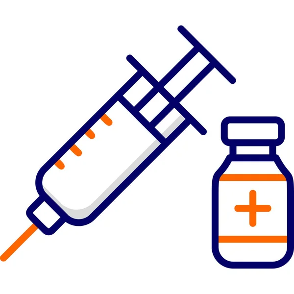 Insulina Icono Web Ilustración Simple — Vector de stock