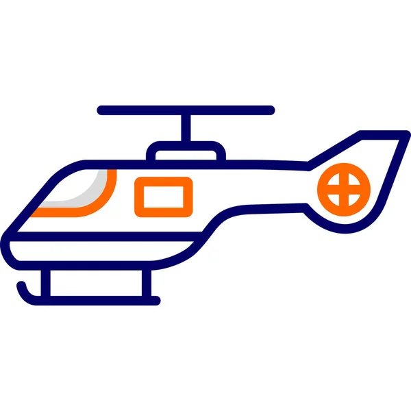 Helicóptero Ícone Web Ilustração Simples —  Vetores de Stock