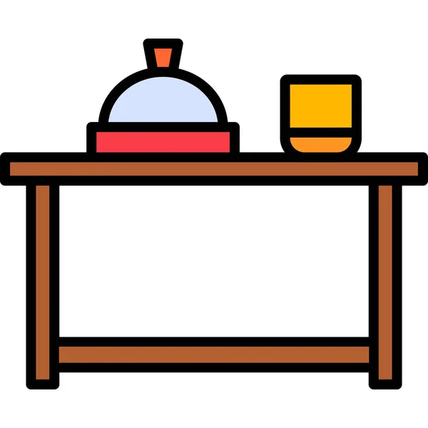 Dinner Modern Icon Vector Illustration — Stock Vector