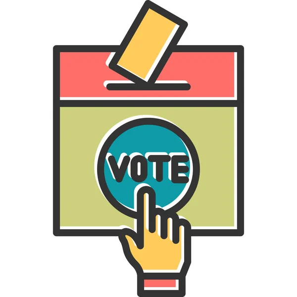 Vote Cast Icon Vector Illustration — 스톡 벡터