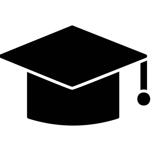 Icône Glyphe Vectoriel Graduation — Image vectorielle