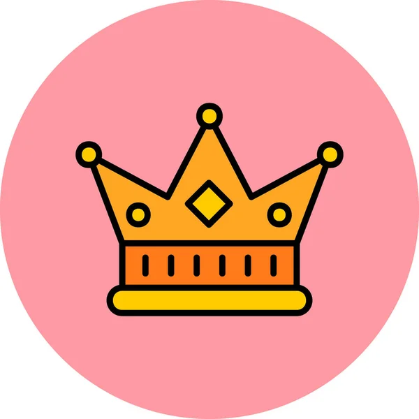 Crown Web Icon Vector Illustration — Stock Vector