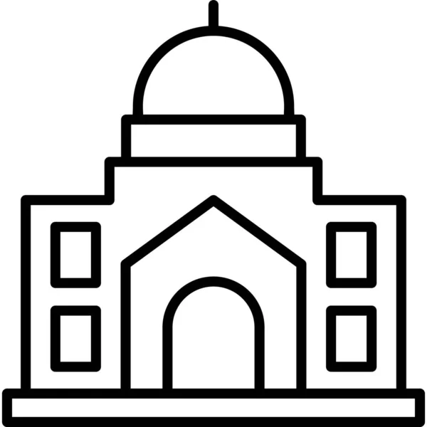 Mosque Icon Web Simple Illustration — Stock Vector