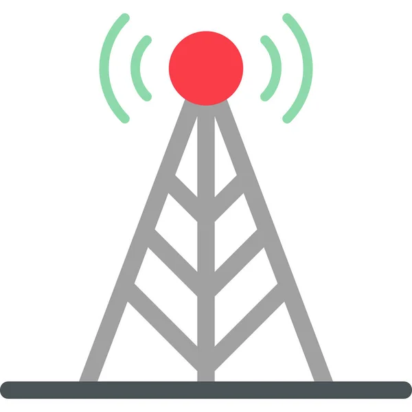 Anten Web Simgesi Basit Illüstrasyon — Stok Vektör