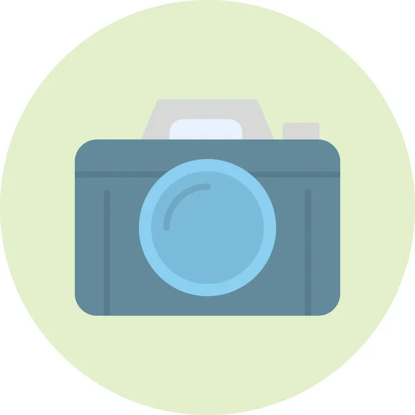 Kamera Enkel Illustrasjon Nettikon – stockvektor