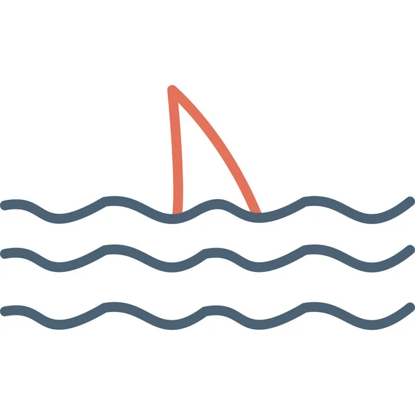 Requin Icône Moderne Illustration Vectorielle — Image vectorielle