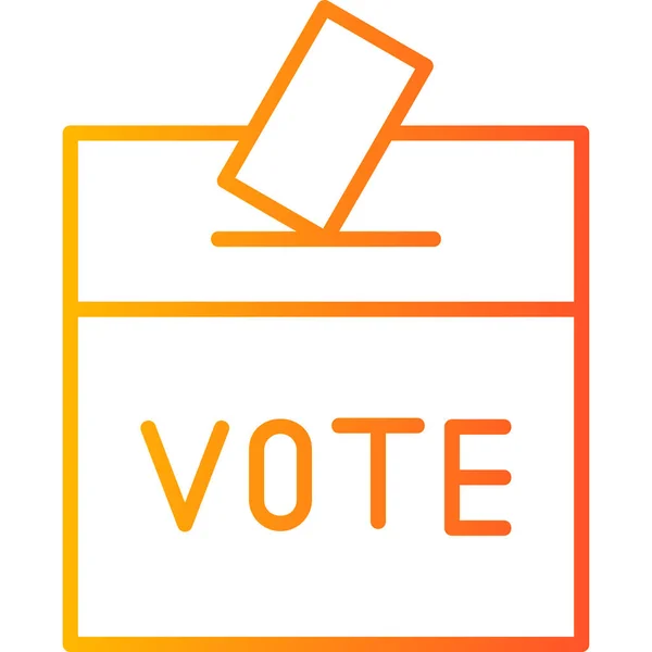 Voting Box Modern Icon Vector Illustration — Stock Vector