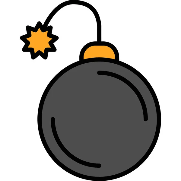 Vector Ilustración Del Icono Bomba — Vector de stock