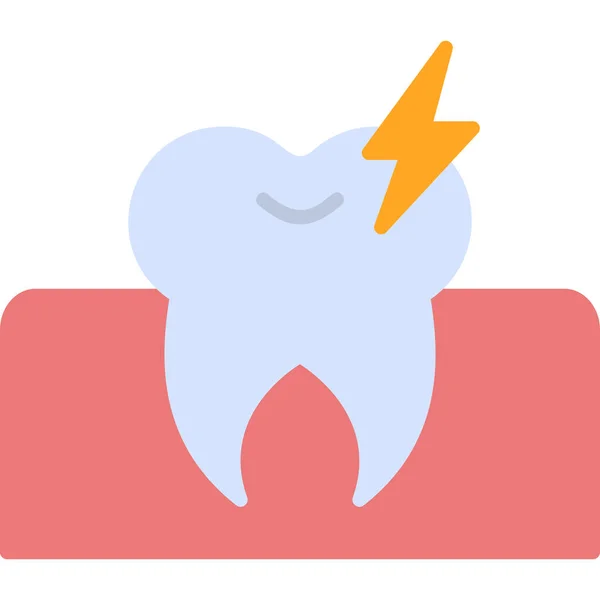 Graphic Cartoon Art Illustration Toothache — Διανυσματικό Αρχείο