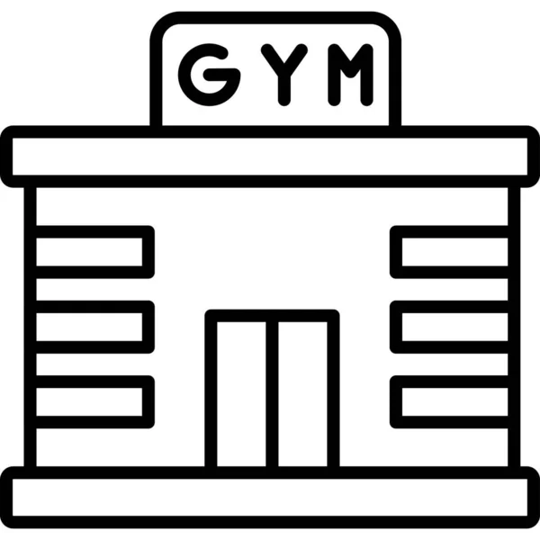 Gym Icône Moderne Illustration Vectorielle — Image vectorielle