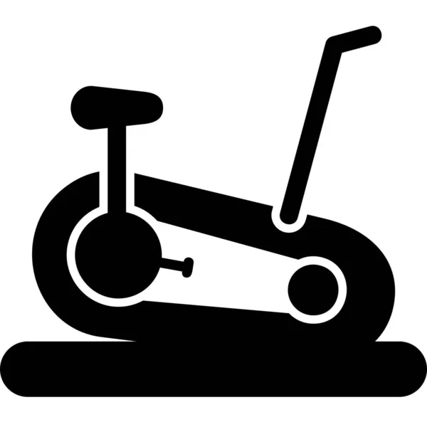 Stationary Bike Web Icon Illustration — Stock Vector
