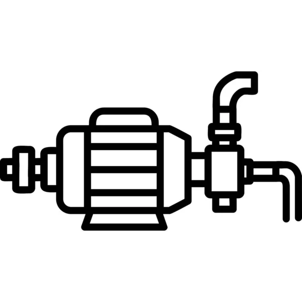 Pompa Wody Nowoczesna Ikona Ilustracja Wektora — Wektor stockowy