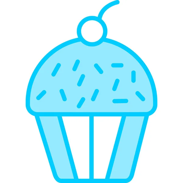 Grafische Illustratie Van Cupcake Zoet Gebak — Stockvector