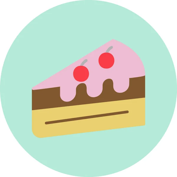 Illustration Von Kuchen Süßem Gebäck — Stockvektor