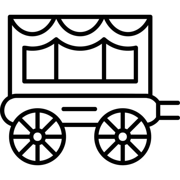 Carriage Modern Icon Vector Illustration — Stock Vector