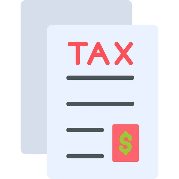 Tax File Pictogram Vector Illustratie — Stockvector
