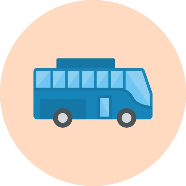 Otobüs Web Simgesi Basit Illüstrasyon — Stok Vektör