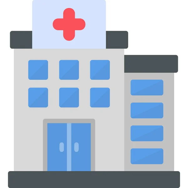 Hospital Icono Web Diseño Simple — Archivo Imágenes Vectoriales